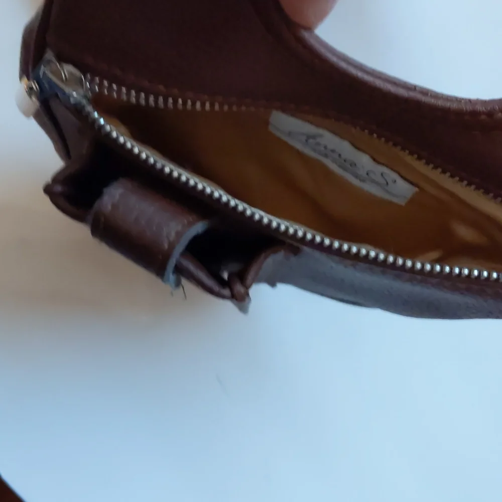 Anna S brown leather holster-style wallet